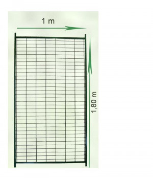 Panel malla tubo 1,80 x 1m